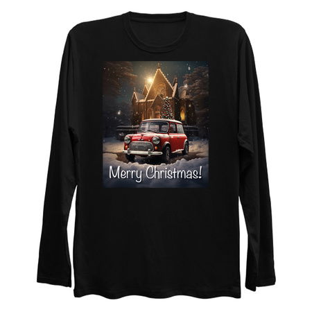 Fun Cute Retro Christmas Classic Motor Car V tiny thumbnail