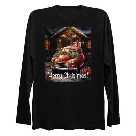 Fun Cute Retro Christmas Classic Motor Car VII tiny thumbnail