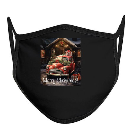 Fun Cute Retro Christmas Classic Motor Car VII tiny thumbnail