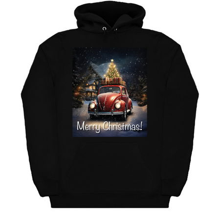 Fun Cute Retro Christmas Classic Motor Car X tiny thumbnail