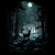 Winter Woods Deer - Night Snow and Moon tiny thumbnail