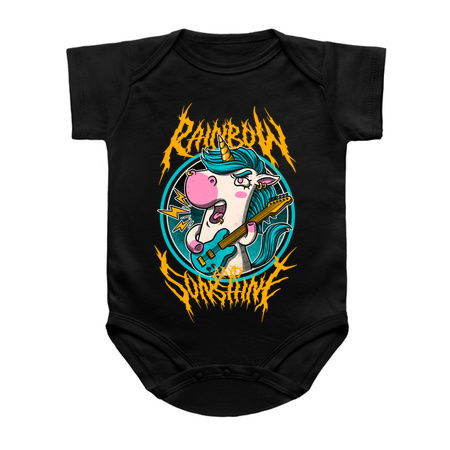 Rainbow and Sunshine - Cute Metal Band Unicorn tiny thumbnail