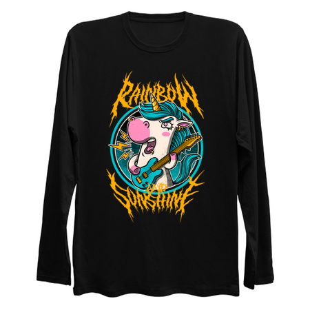 Rainbow and Sunshine - Cute Metal Band Unicorn tiny thumbnail