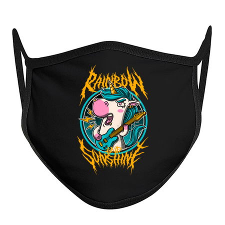 Rainbow and Sunshine - Cute Metal Band Unicorn tiny thumbnail