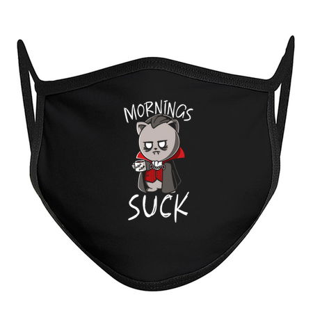 Mornings Suck Funny Halloween Vampire tiny thumbnail