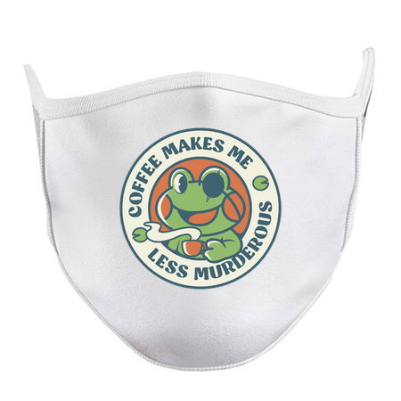 Coffee Makes me Feel Less Murderous Frog by Tobe Fonseca tiny thumbnail