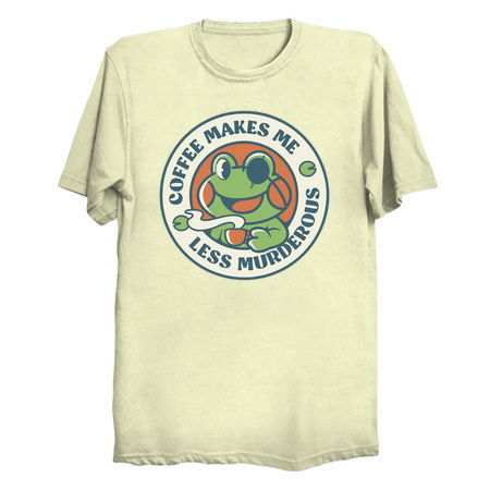 Coffee Makes me Feel Less Murderous Frog by Tobe Fonseca tiny thumbnail