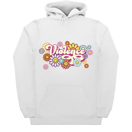 Violence - Funny Hippie Flower Power Peace Love Acid 60s tiny thumbnail