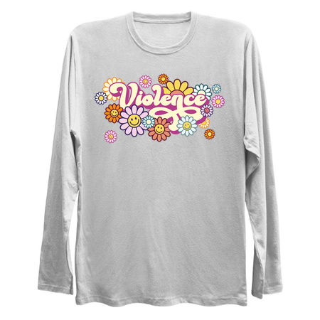 Violence - Funny Hippie Flower Power Peace Love Acid 60s tiny thumbnail