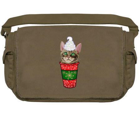 Christmas Peppermint Mocha Coffee Tabby Cat tiny thumbnail