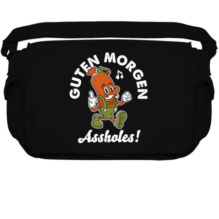 Guten Morgen Oktoberfest - Vintage Cartoon Sausage - Rubberhose - Flipping the Bird tiny thumbnail