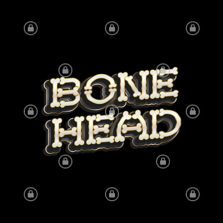 Bonehead Text Bonehead - Funny Sarcasm - NeatoShop