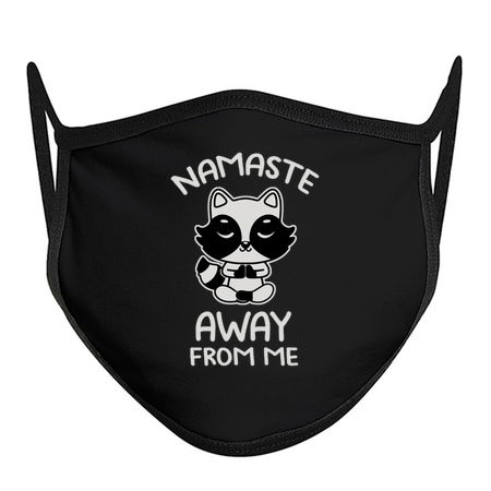 Namaste Away From Me Cute Raccoon by Tobe Fonseca tiny thumbnail