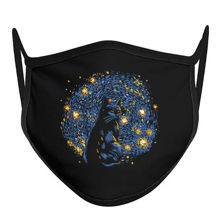 Starry Night Black Cat by Tobe Fonseca tiny thumbnail