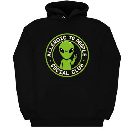Allergic to People Social Club Funny Alien by Tobe Fonseca tiny thumbnail