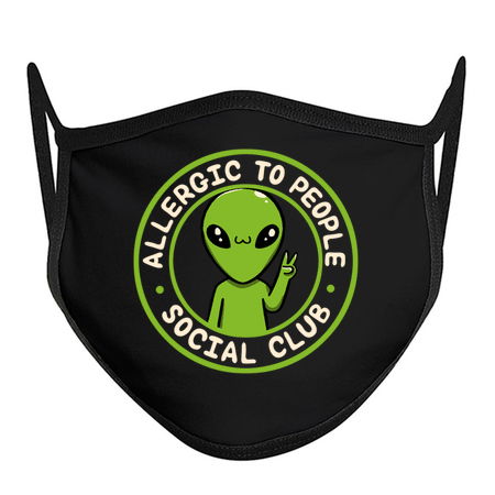 Allergic to People Social Club Funny Alien by Tobe Fonseca tiny thumbnail