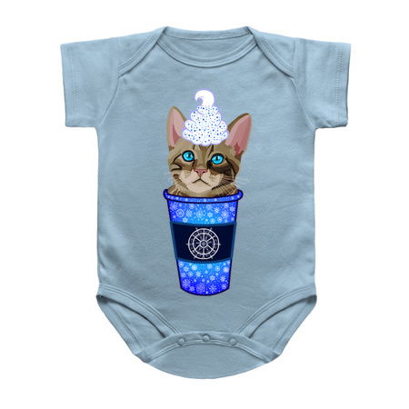 Christmas Snowflake Brown Tabby Cat Coffee tiny thumbnail