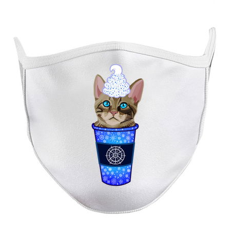Christmas Snowflake Brown Tabby Cat Coffee tiny thumbnail