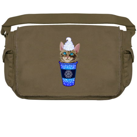 Christmas Snowflake Brown Tabby Cat Coffee tiny thumbnail