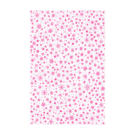 Delicate Pink Snowflake Winter Pattern - NeatoShop