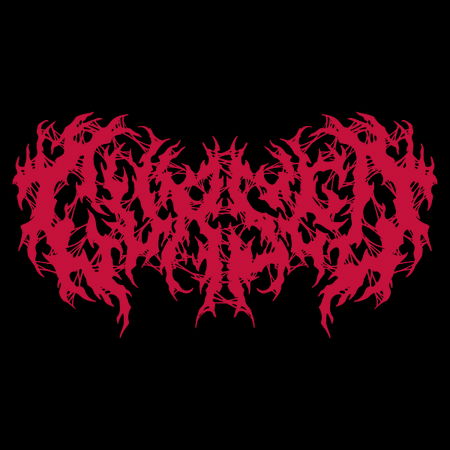 Cursed in Gothic Script (red) - NeatoShop