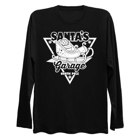 Santa's Garage Retro Vintage Santa Claus Christmas tiny thumbnail