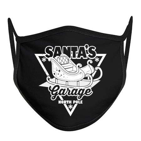 Santa's Garage Retro Vintage Santa Claus Christmas tiny thumbnail