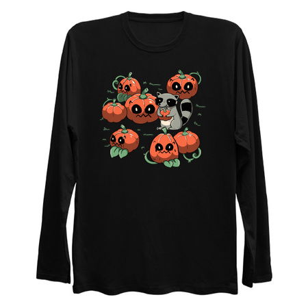 Stolen Pumpkin Halloween Raccoon by Tobe Fonseca tiny thumbnail