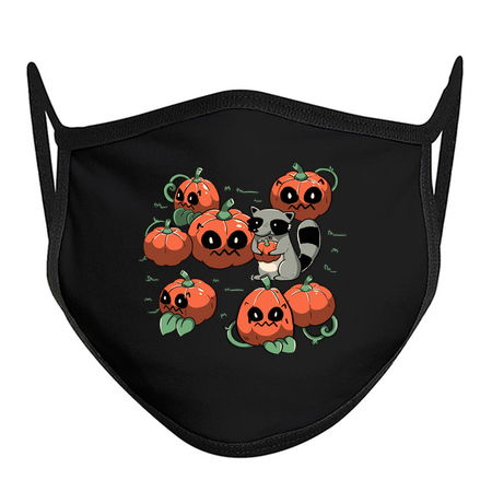 Stolen Pumpkin Halloween Raccoon by Tobe Fonseca tiny thumbnail