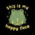 This Is My Happy Face Funny Frog by Tobe Fonseca tiny thumbnail