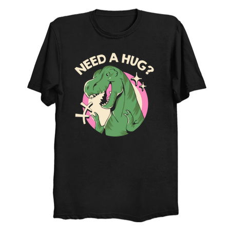 Do You Need a Hug? T-Rex Snoopy Style by Tobe Fonseca tiny thumbnail