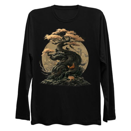 Fantasy Tree of Japan - Foxes and Moon tiny thumbnail