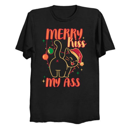 Merry Kiss My Ass Cat by Tobe Fonseca tiny thumbnail