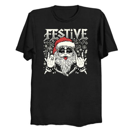 Festive Rock and Roll Santa Claus by Tobe Fonseca tiny thumbnail