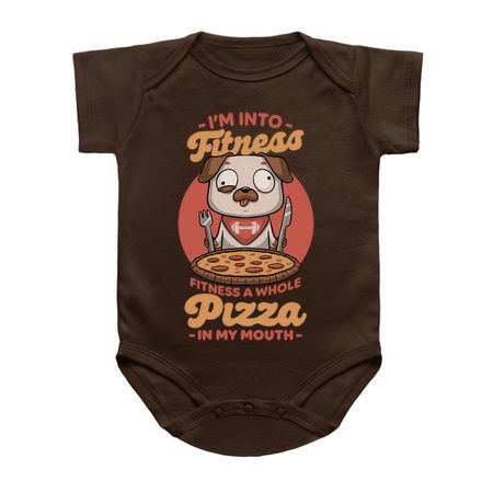 Pizza Fitness Dog - Cute Pet Food Exercise tiny thumbnail