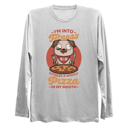 Pizza Fitness Dog - Cute Pet Food Exercise tiny thumbnail