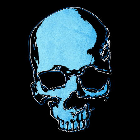 blue skull - NeatoShop