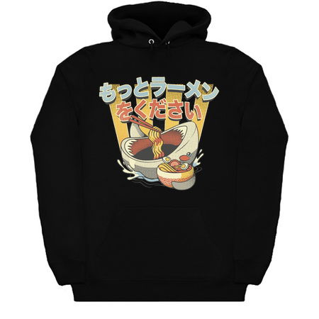 I Need More Ramen Funny Shark Gray by Tobe Fonseca tiny thumbnail