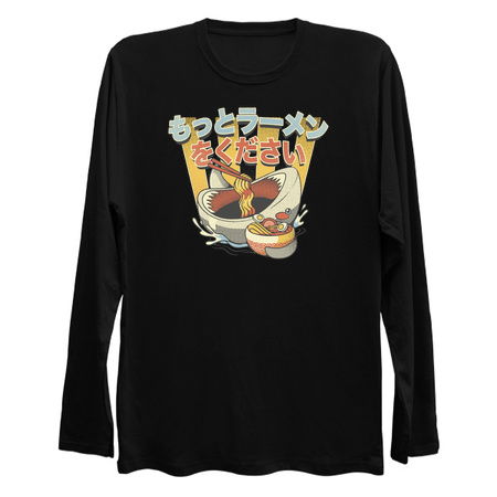 I Need More Ramen Funny Shark Gray by Tobe Fonseca tiny thumbnail