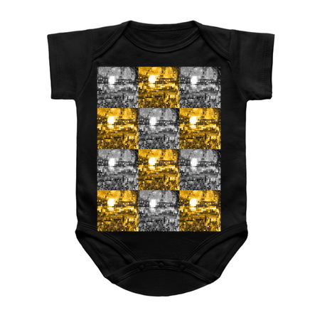 Twinkle Silver and Gold Disco Ball All Over Pattern tiny thumbnail