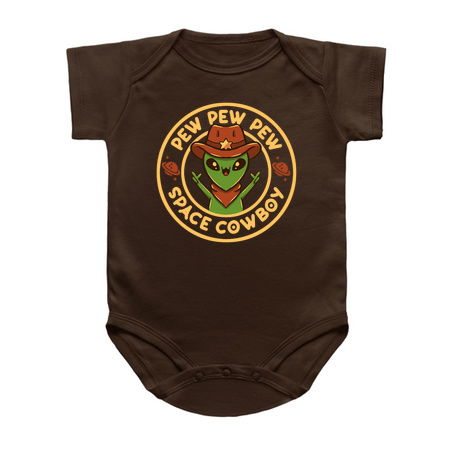 Space Cowboy Funny Alien Brown by Tobe Fonseca tiny thumbnail