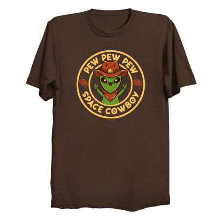 Space Cowboy Funny Alien Brown by Tobe Fonseca tiny thumbnail