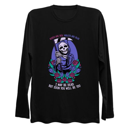 Death Flowers Poem - Fun Skull Joke Gift tiny thumbnail