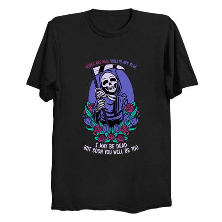 Death Flowers Poem - Fun Skull Joke Gift tiny thumbnail