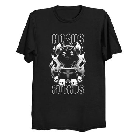 Hocus Pocus Witch Cat - Funny Cursing Gift tiny thumbnail