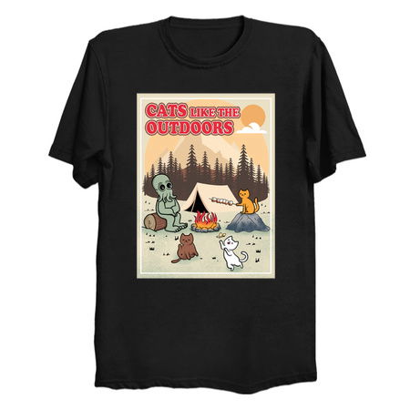 Alien and cats - Cats like the Outdoors tiny thumbnail