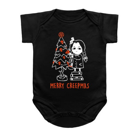 Merry Creepmas Dark Funny Goth Girl Halloween Christmas Gift tiny thumbnail