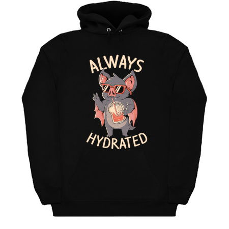 Always Hydrated Dark Funny Bat Halloween Gift tiny thumbnail