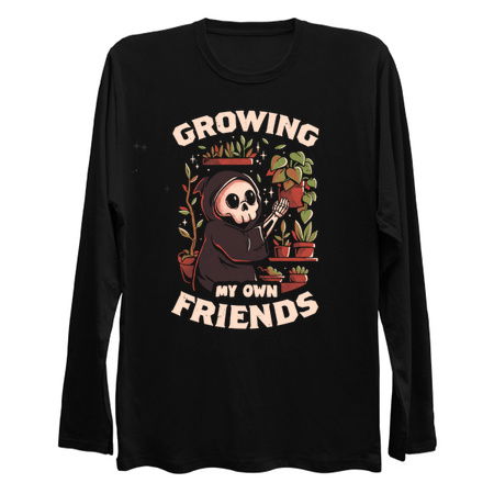 Growing My Own Friends Cute Death Reaper Plants Halloween Gift tiny thumbnail