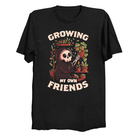 Growing My Own Friends Cute Death Reaper Plants Halloween Gift tiny thumbnail